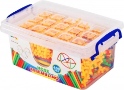 Set de construcție cu paie în cutie, 400 piese