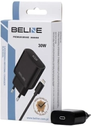 Încărcător de rețea 30W GaN USB‑C cu cablu Lightning – negru