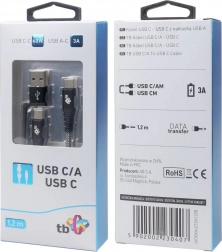 Cablu 2în1: USB-C și USB A cu lungimea de 1,2 m