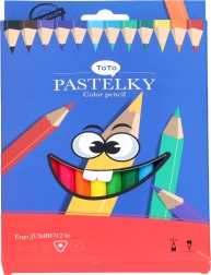 Creioane colorate Jumbo ERGO 12 buc