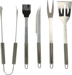 Set accesorii de tacâmuri pentru grătar în husă 6 în 1