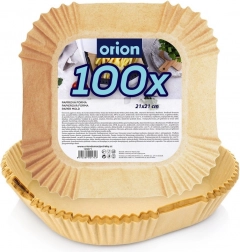 Inserții pătrate din hârtie pentru friteuza cu aer cald 21 × 21 cm, 100 buc