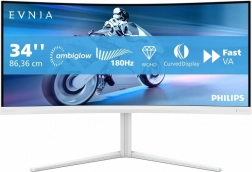 Monitor gaming curbat 34" VA 180 Hz cu Ambiglow