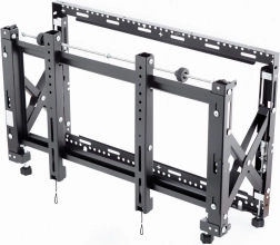 Suport videowall pop‑out pentru monitoare 42–65" VESA 100×100 până la 600×400, 60 kg