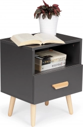 Noptieră cu sertar ModernHome, gri