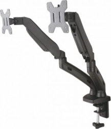 Suport de masă cu arc pe gaz pentru 2 monitoare LED/LCD 13-27 inch