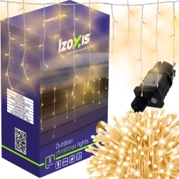 Ghirlandă luminoasă IZOXIS 300 LED cu efect flash, alb cald, 15 m