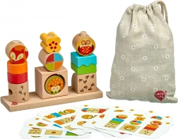 Lucy & Leo puzzle din lemn Zi și noapte cu șabloane