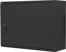 Dulap rack de perete 19 inci 4U+3U 540x200 profil redus negru