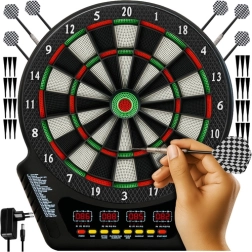Țintă electronică pentru darts TRIZAND cu LCD și set de săgeți
