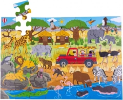 Puzzle de podea Aventură Africană 48 piese