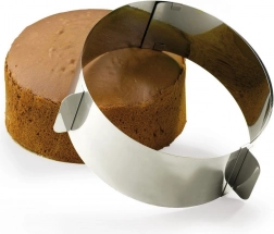 Formă rotundă reglabilă pentru copt din oțel inoxidabil 15,5–29,5 cm