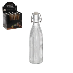 Sticlă rotundă de 550 ml cu închidere mecanică