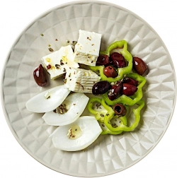 Farfurie desert din ceramică SOHO 20 cm gri