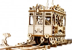 puzzle 3D din lemn tramvai cu șine WOODEN CITY (273 piese)