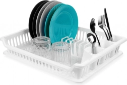 Scurgător alb pentru vase 46 × 37 × 8,5 cm