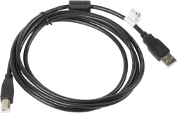 Cablu USB 2.0 AM-BM 1,8 m cu ferită, negru