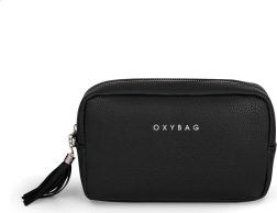 Geantă cosmetică Emily din piele neagră