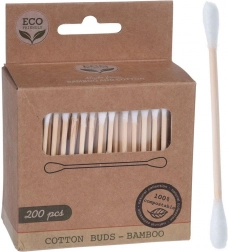 Bețișoare cosmetice din bambus biodegradabile 200 buc