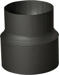 Reducție de țeavă de fum 180/160 mm, neagră