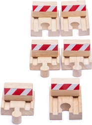 Set de tampoane din lemn Bigjigs Rail