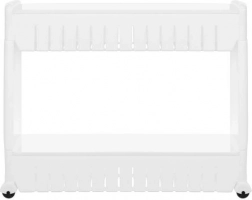 Raft mobil pentru bucătărie sau baie pe roți alb