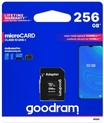 Card de memorie MicroSD UHS-I 256GB Goodram