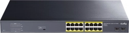 switch PoE+ gigabit cu 16× RJ45, 2× SFP, 200 W