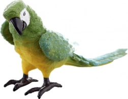 Figurină din plastic cu papagal verde