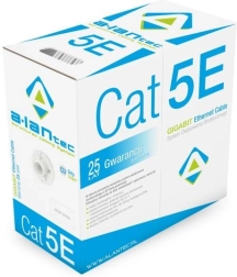 Cablu de rețea U/UTP Cat 5e ALANTEC, PVC, 4 perechi, 305 m (Eca)