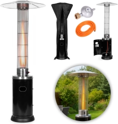 Încălzitor de terasă pe gaz 9 kW cu tub de sticlă pentru grădină MultiGarden