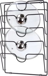 Suport metalic de perete pentru capace Vilde, negru