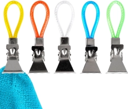 Clemă pentru prosoape și lavete – set 5 buc