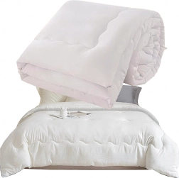 Plapumă de iarnă respirabilă, călduroasă, pentru tot anul 160 × 200 cm, albă