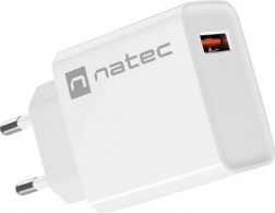 încărcător de rețea NATEC Ribera 1× USB‑A 18 W alb