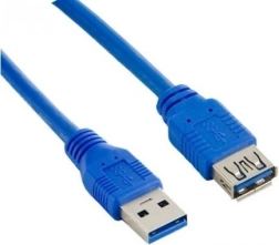 Cablu prelungitor USB 3.0 AM–AF 3 m albastru LANBERG