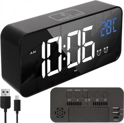 Ceas deșteptător LED multifuncțional modern IZOXIS