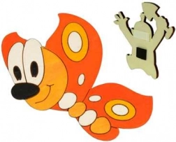 Magnet decorativ din lemn fluture