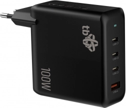 Încărcător 3x USB C + USB A Power Delivery negru 100W