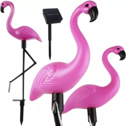 Iluminat solar de grădină flamingo - set de 3 bucăți