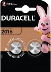 Baterie tip buton cu litiu DURACELL CR2016 3V – pachet 2 bucăți