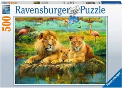 Puzzle Ravensburger Lei în savană 500 piese