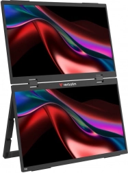 Monitor tactil portabil dual 2× 15,6" Full HD 60 Hz