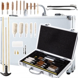 Set de curățare pentru arme în geantă, 24 piese