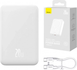 Powerbankă Baseus Magnetic Mini 20000mAh albă