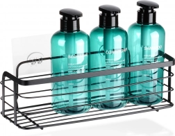 Raft metalic adeziv pentru duș Vilde, negru