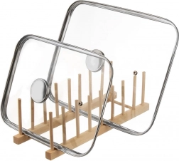 Suport din lemn pentru capace și farfurii 35,5 × 13,5 × 11 cm