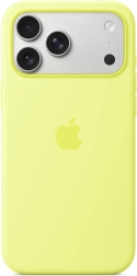 Husă din silicon cu MagSafe pentru iPhone 17 Pro Max – galben neon