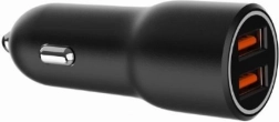 încărcător auto USB-A dual QC3.0 36W negru