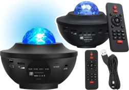 Proiector LED de stele cu difuzor Bluetooth și telecomandă